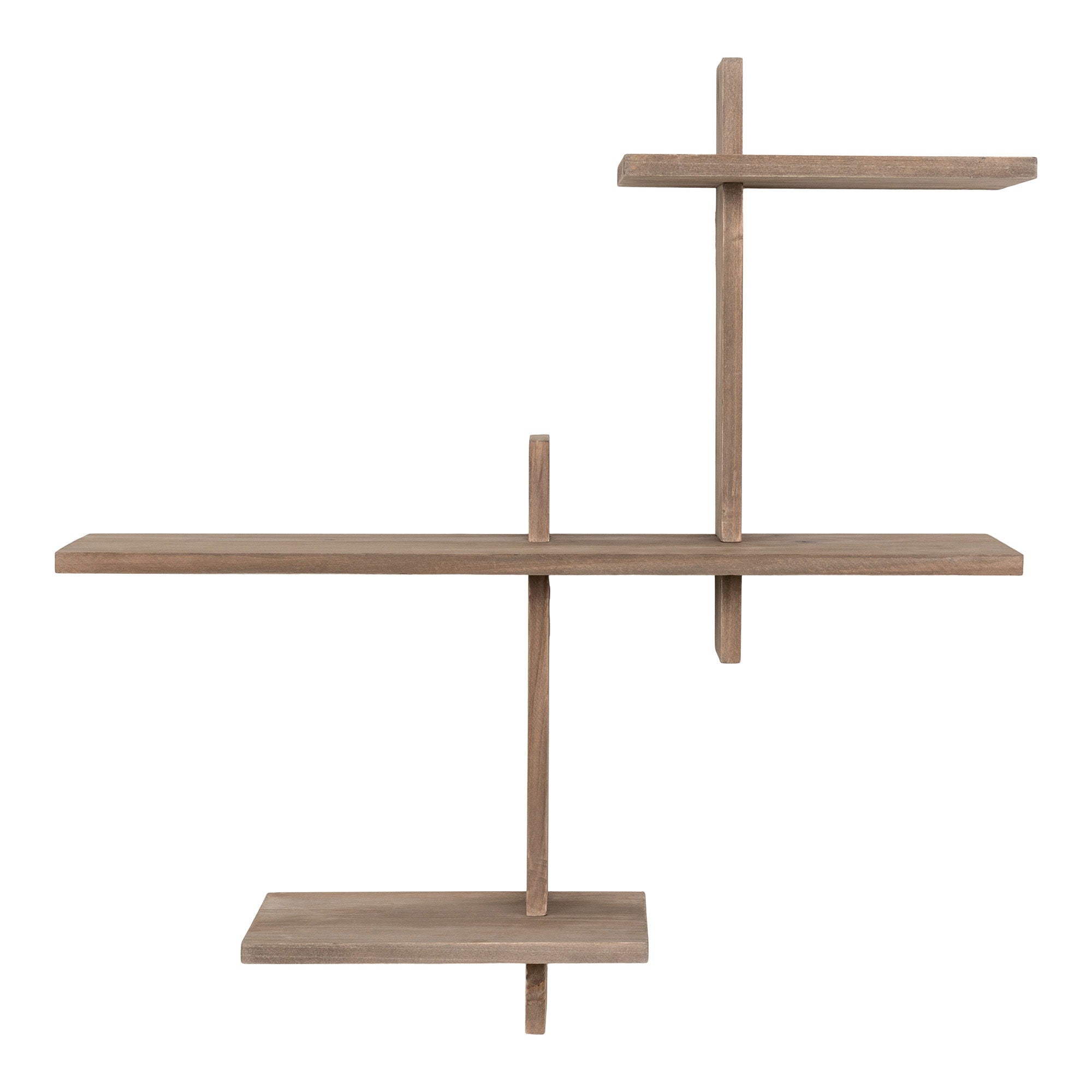 Gavi – Wandregal, Kiefernholz, naturfarben, 53 × 15 × 56 cm